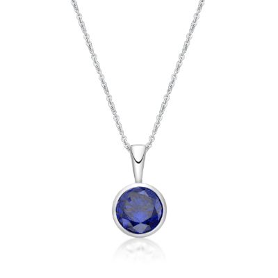 Picture of FEBRUARY  , 5mm BEZEL PENDANT with CHAIN
